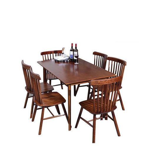Wood Industrial Kitchen Dining Room Chair Slat Back Side Chair Clearhalo 'Dining Chairs' 'Dining Tables & Seating' 'dining_chair' 'furn' 'furn_dining_chair' 'Furniture' 'furniture_dining_chair' 'Kitchen & Dining Furniture' 1200x1200_2eace57e-33e7-4731-8847-f49820fc4de6