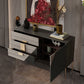 Klassiek Glam Combo-dressoir van eikenhout met opbergkast voor de slaapkamer