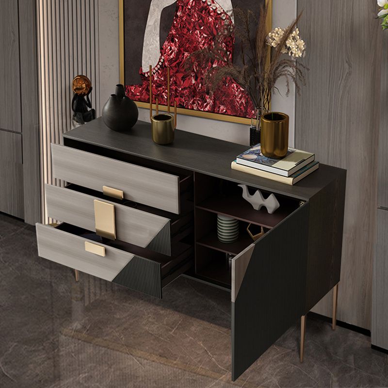 Klassiek Glam Combo-dressoir van eikenhout met opbergkast voor de slaapkamer