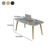 MODERNE 16,5 "de haut 4 jambes Rectangular Table Table Tableau basse