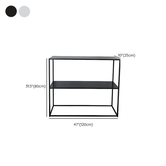 Iron Modern Console Table 2-shelf 31.5" Tall Accent Table for Hall