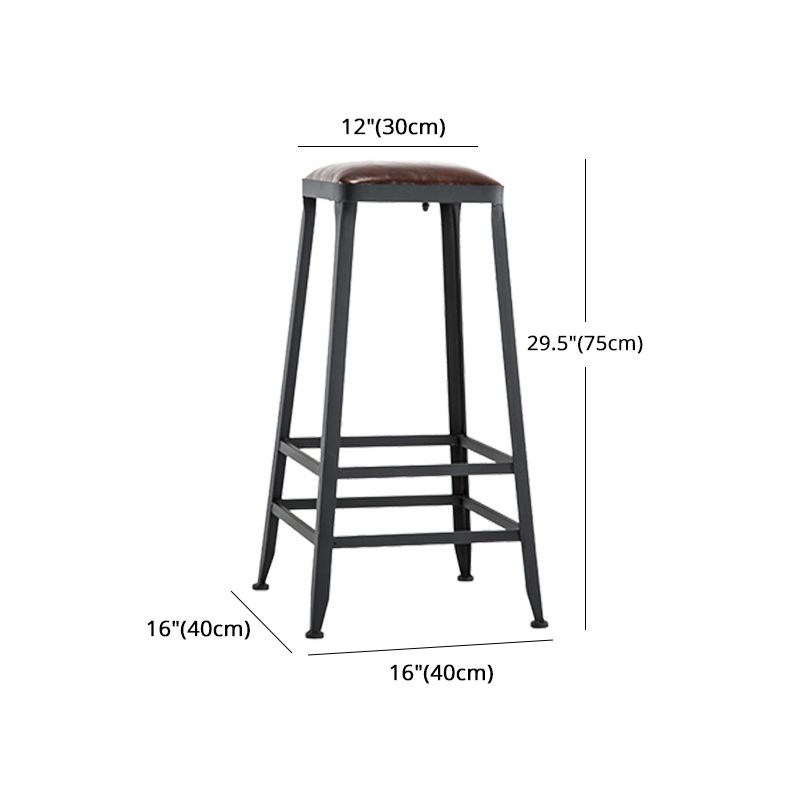 Iron Bar and Counter Stool Industrial Indoor Vintage Brown Counter Height Stools Clearhalo 'Bar Furniture' 'Bar Stools' 'bar_stools' 'furn' 'furn_bar_stools' 'furniture_bar_stools' 'Kitchen & Dining Furniture' 'kitchen&dining_furn' 'kitchen' 'kitchen_furn' Furniture' 1200x1200_2eb16794-d27b-4290-a011-b1d40ed72d20