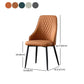 Modern Dining Parsons Chair Armless Chair with Metal Legs for Kitchen Clearhalo 'Dining Chairs' 'Dining Tables & Seating' 'dining_chair' 'furn' 'furn_dining_chair' 'Furniture' 'furniture_dining_chair' 'Kitchen & Dining Furniture' 1200x1200_2eb29233-3f15-48c8-b584-5cd24b6160d5