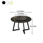 Round Double Pedestal Table Simplicity Style Dining Site Table with Turntable Clearhalo 'Dining Tables & Seating' 'Dining Tables' 'dining_table' 'furn' 'furn_dining_table' 'Furniture' 'Kitchen & Dining Furniture' 1200x1200_2eb2ab9d-ada5-4fe2-8bd5-5337f6db3d59