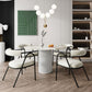 Modern 1/5 Pieces Dining Set Round Stone Dining Table for Dining Room Clearhalo 'Dining Room Sets' 'Dining Tables & Seating' 'dining_room_set' 'furn' 'furn_dining_room_set' 'Furniture' 'furniture_dining_room_set' 'Kitchen & Dining Furniture' 1200x1200_2eb2f60a-6242-4ece-8531-8c6cbddad74a