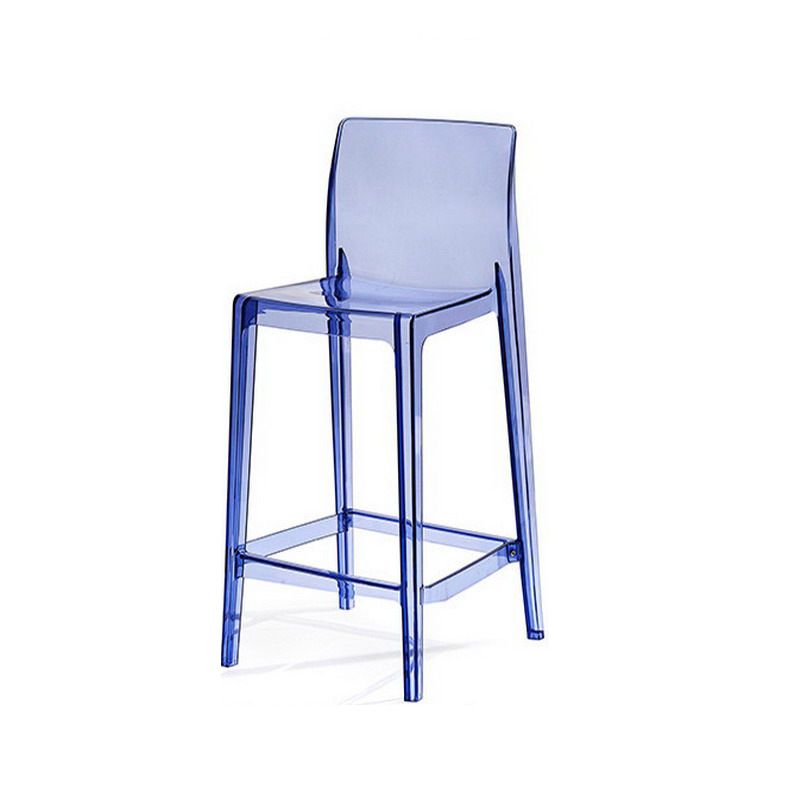 Industrial Plasticr Bar-stool Square Seat Counter Bar Stool with Plastic Legs Clearhalo 'Bar Furniture' 'Bar Stools' 'bar_stools' 'furn' 'furn_bar_stools' 'Furniture' 'Kitchen & Dining Furniture' 1200x1200_2eb47047-2a20-45d1-9433-79880d2954ca