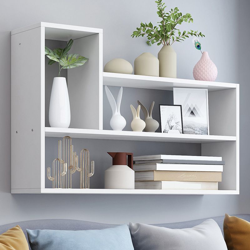 Modern Engineered Wood Bookcase, Geometric Bookshelf for Any Room Clearhalo 'Bookcases' 'furn' 'furn_bookcases' 'Furniture' 'Office Furniture' 1200x1200_2eb4dcb2-8e94-4afe-8cc6-1dc9b7bd3bc3