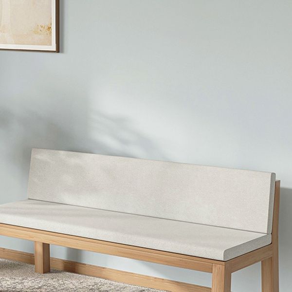 Testino in tessuto di divano moderno a braccia moderno con accenti in legno