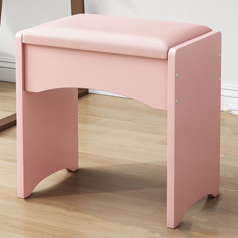 Rectángulo otomano moderno de mediados de siglo de cuero de cuero puro en color otomano resistente al agua