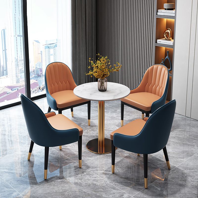 Glam 1/5 Pieces Marble Dining Set Dining Furniture Set /Separate Items Clearhalo 'Dining Room Sets' 'Dining Tables & Seating' 'dining_room_set' 'furn' 'furn_dining_room_set' 'Furniture' 'furniture_dining_room_set' 'Kitchen & Dining Furniture' 'kitchen&dining_furn' 'kitchen' 1200x1200_2eb96d9e-df45-49b1-83f6-062c8aa5371b