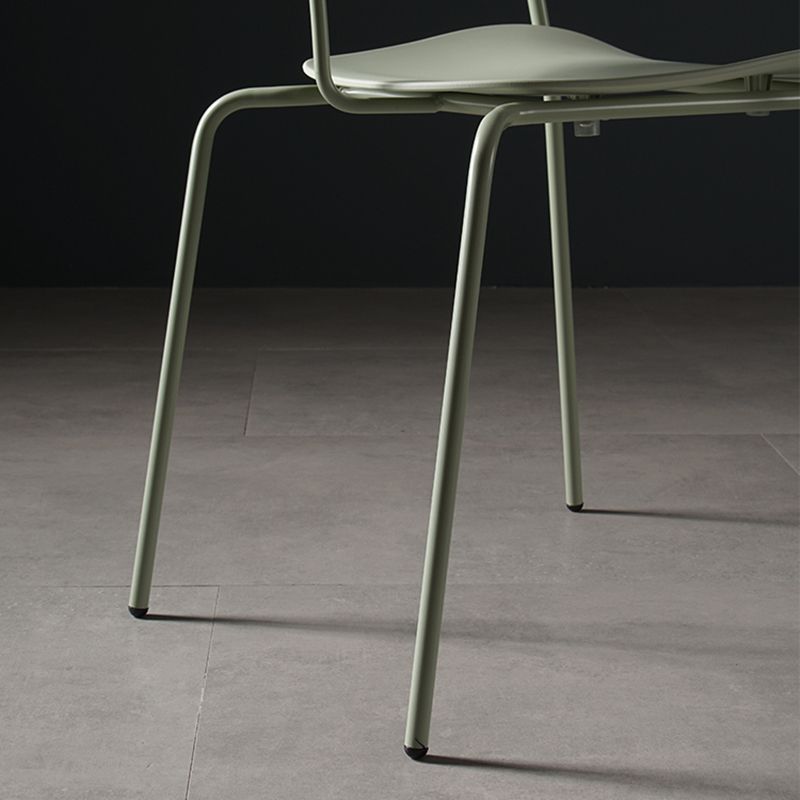 Contemporary Style Dining Chair Kitchen Open Back Arm Side Chair with Metal Legs Clearhalo ' kitchen&dining_furn' 'Dining Chairs' 'Dining Tables & Seating' 'dining_chair' 'furn' 'furn_dining_chair' 'Furniture' 'furniture_dining_chair' 'Kitchen & Dining Furniture' 'kitchen' 1200x1200_2eba7a7a-de4d-4b8c-a571-d587e4a164ab