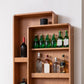 Mesa de comedor de bar contemporánea interior Mesa de bar de madera de cerezo rectangular