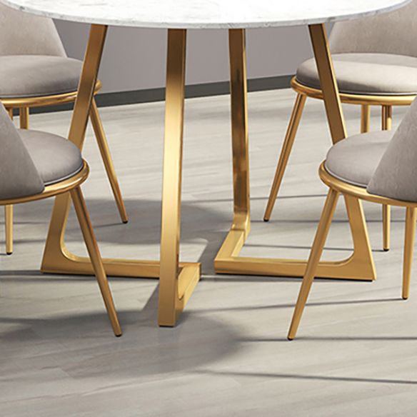 Scandinavian Style Fixed Dining¬†Room¬†Table¬†Set with 4 Legs Base Dining Furniture Clearhalo 'Dining Room Sets' 'Dining Tables & Seating' 'dining_room_set' 'furn' 'furn_dining_room_set' 'Furniture' 'furniture_dining_room_set' 'Kitchen & Dining Furniture' 'kitchen&dining_furn' 'kitchen' 1200x1200_2ebdca12-9506-45db-b7e3-4d629f2d274b