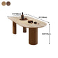 Mesa de comedor de madera sólida mesa de cena de estilo contemporáneo para la cena de cocina en casa
