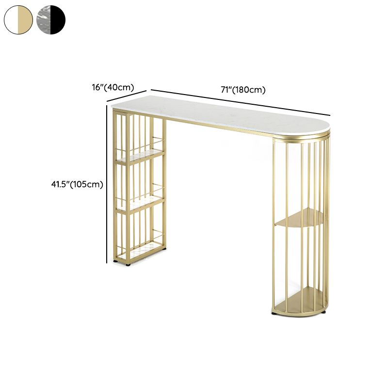 1/2/3 stuks Oval Modern Faux Marble Top Teller Hoogte Pub Set