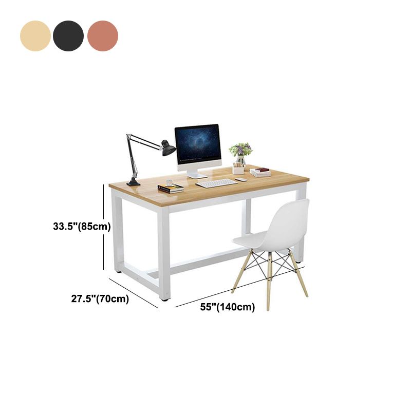 Office Rectangular Desk Home Bedroom Writing Artificial Wood Desk Clearhalo 'Furniture' 'furniture_office_desk' 'Office Desks' 'Office Furniture' 'office_desk' 1200x1200_2ec0db4b-ef24-4fa1-8ce3-f2e75da6560e