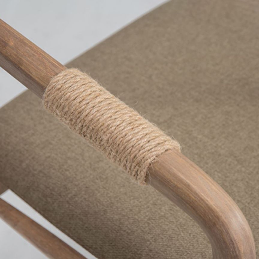 Upholstered Dining Armchair Bentwood Open Back Arm Single Chair with Wood Legs Clearhalo ' kitchen&dining_furn' 'Dining Chairs' 'Dining Tables & Seating' 'dining_chair' 'furn' 'furn_dining_chair' 'Furniture' 'furniture_dining_chair' 'Kitchen & Dining Furniture' 'kitchen' 1200x1200_2ec63ffc-1c1a-441c-be09-39a243614499