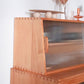 Servidor de comedor de madera de pino aparador de cocina moderno con puerta de vidrio