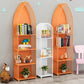 Modern Style Bookcase Closed Back Metal Vertical Bookshelf for Home