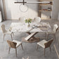Modern 1/2/5/7/9 Pieces Silver Dinette Set with Sintered Stone Rectangle Dining Table Set Clearhalo 'Dining Room Sets' 'Dining Tables & Seating' 'dining_room_set' 'furn' 'furn_dining_room_set' 'Furniture' 'furniture_dining_room_set' 'Kitchen & Dining Furniture' 1200x1200_2ec9791e-0de9-4c4b-b0e1-86c18b2cac3f