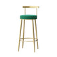 Glam Backrest Armless Counter Stool Iron Household Bar Stool with Cushion Clearhalo 'Bar Furniture' 'Bar Stools' 'bar_stools' 'furn' 'furn_bar_stools' 'furniture_bar_stools' 'Kitchen & Dining Furniture' 'kitchen&dining_furn' 'kitchen' 'kitchen_furn' Furniture' 1200x1200_2ecb9e54-40cf-4385-a459-5951b07da680