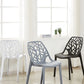 Glam Style Open Back Side Chair Plastic Stackable Dining Chair Clearhalo 'Dining Chairs' 'Dining Tables & Seating' 'dining_chair' 'furn' 'furn_dining_chair' 'Furniture' 'furniture_dining_chair' 'Kitchen & Dining Furniture' 1200x1200_2ecbb9d4-41de-42e8-9cd9-281f662e8489