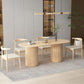 Contemporary Style Dining Oval Table Dining Wooden Table for Restaurant with Wood Legs Clearhalo 'Dining Tables & Seating' 'Dining Tables' 'dining_table' 'furn' 'furn_dining_table' 'Furniture' 'furniture_dining_table' 'Kitchen & Dining Furniture' 1200x1200_2ecbec14-b185-4ca7-9222-8574ac54375e