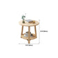 Contemporary Style Side End Table Wooden Round Sofa Side Accent Table