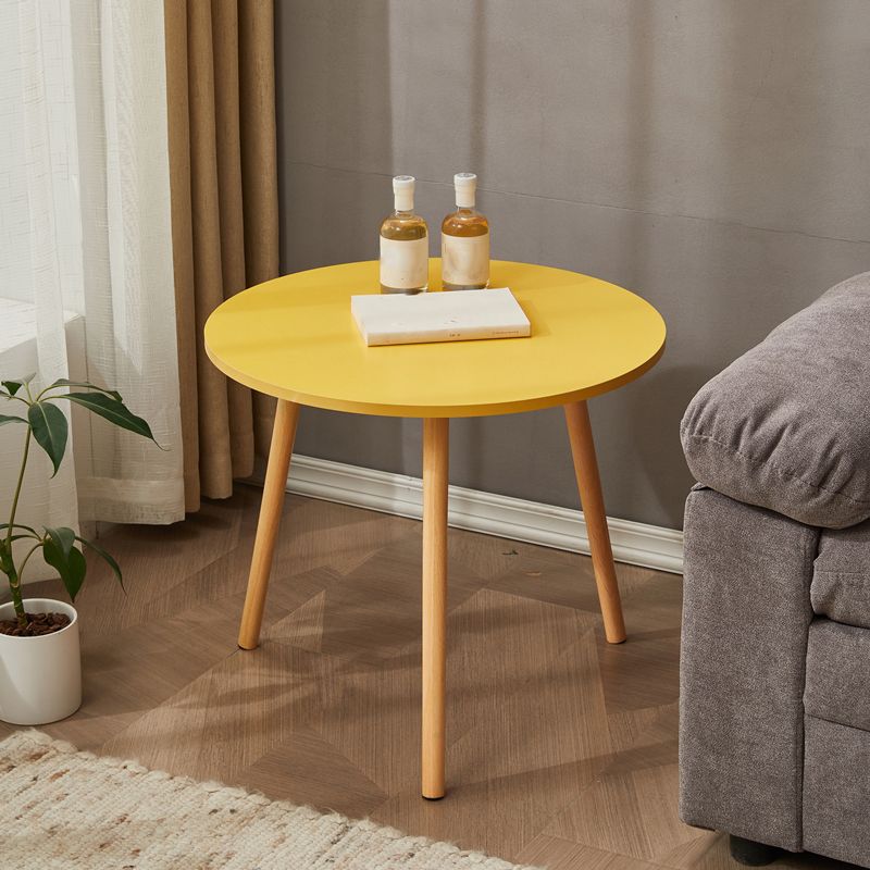 Traditional Style Cocktail Table Artificial Wood White/yellow/natural Color Coffee Table Clearhalo 'Coffee & Accent Tables' 'End & Side Tables' 'end_side_table' 'end_side_tables' 'furn' 'furn_end_side_tables' 'Furniture' 'furniture_end_side_table' 'Living Room Furniture' 1200x1200_2ed09544-936b-4d92-b677-a9156c4b76cf