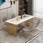 Traditional Luxury Dining Table Sintered Stone Rectangle Table for Home