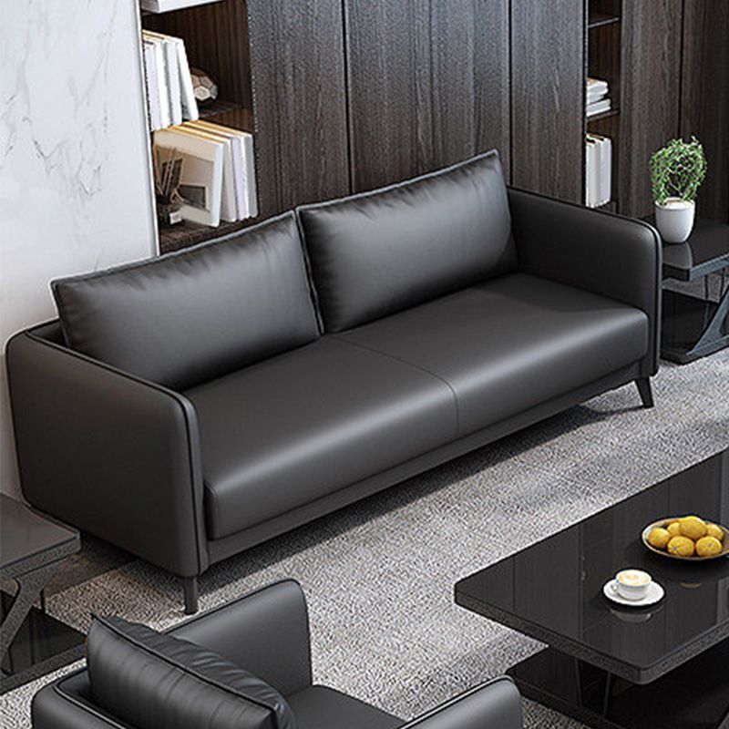 Standard Square Arm Leather Stain Resistant Sofa Couch with Pillows Clearhalo 'furn' 'furn_sofas' 'Furniture' 'furniture_sofas' 'Living Room Furniture' 'Sofa' 'sofas' 1200x1200_2ed6b58f-46c3-424f-b256-5294154df108