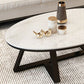 Contemporary Coffee Table Oval Single Stone Coffee Cocktail Table Clearhalo 'Coffee & Accent Tables' 'Coffee Tables' 'coffee_tables' 'furn' 'furn_coffee_tables' 'Furniture' 'Living Room Furniture' 1200x1200_2ed77bad-abc5-4674-8641-53024634687d