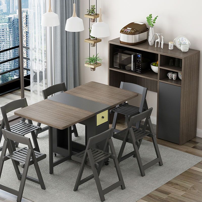 Server a buffet MDF moderno MDF a 1 porta 45.5 "H BUFFET per sala da pranzo