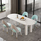 Solid Wood Legs Contemporary Free Form Dining Table Sintered Stone Dining Table for Kitchen Clearhalo ' dining_table' 'Dining Tables & Seating' 'Dining Tables' 'furn' 'furn_dining_table' 'Furniture' 'furniture_dining_table' 'Kitchen & Dining Furniture' 'kitchen&dining_furn' 'kitchen' 'kitchen_dining_table' 1200x1200_2ed826a3-2f8f-4acf-a223-f595e5be0bf4