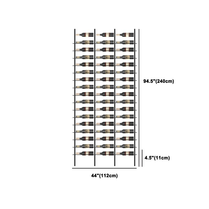 Porta di vino per vino in bottiglia per pavimenti per pavimenti industriali in nero