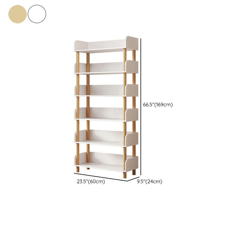 Open Back Standard Bookshelf Engineered Wood Bookcase for Study Room Clearhalo 'Bookcases' 'furn' 'furn_bookcases' 'Furniture' 'Office Furniture' 1200x1200_2ed9d572-6c03-478d-8d35-9cfcc78f0fc9