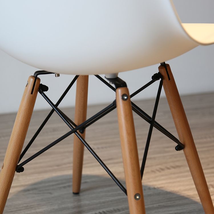 Glam Style Side Chair Set Plastic Dining Room Side Chair with Wood Legs Clearhalo ' kitchen&dining_furn' 'Dining Chairs' 'Dining Tables & Seating' 'dining_chair' 'Furniture' 'furniture_dining_chair' 'Kitchen & Dining Furniture' 'kitchen' 1200x1200_2ed9ea37-d286-45d6-810d-73cf775fc200