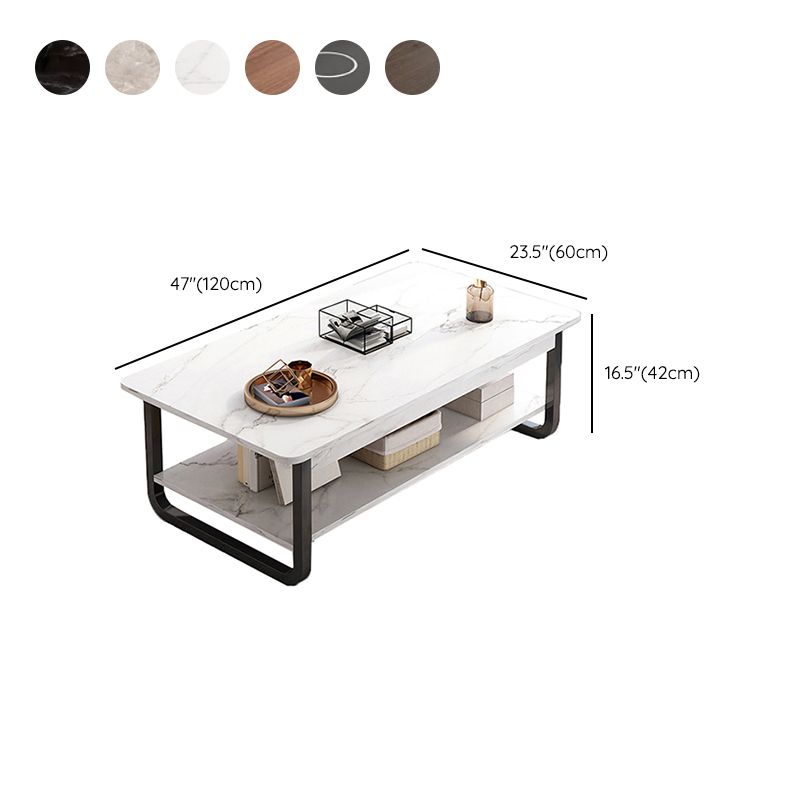 4 Legs Storage Coffee Table Set Modern Wood Rectangle Coffee Table Clearhalo 'Coffee & Accent Tables' 'Coffee Tables' 'coffee_tables' 'furn' 'furn_coffee_tables' 'Furniture' 'Living Room Furniture' 1200x1200_2edb60af-19b6-48d0-b18d-0b01277311a4