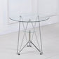 Modern Style Glass Kitchen Dining Room Table Round Table with Metal Base Clearhalo ' dining_table' 'Dining Tables & Seating' 'Dining Tables' 'furn' 'furn_dining_table' 'Furniture' 'furniture_dining_table' 'Kitchen & Dining Furniture' 'kitchen&dining_furn' 'kitchen' 'kitchen_dining_table' 1200x1200_2edce8df-507f-4ec6-9b6c-f405a0de8df4