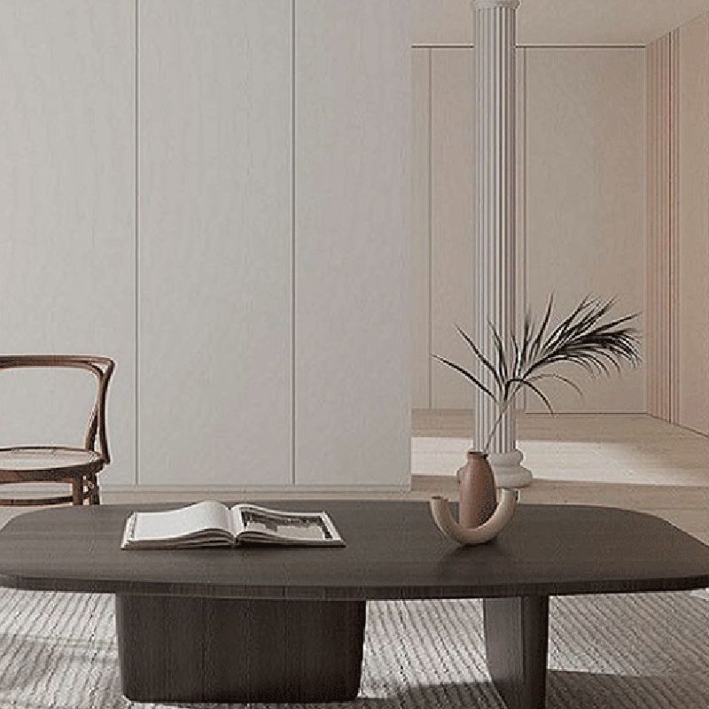 Abstract Coffee Table Modern Solid Wood Coffee Cocktail Table Clearhalo 'Coffee & Accent Tables' 'Coffee Tables' 'coffee_tables' 'furn' 'furn_coffee_tables' 'Furniture' 'Living Room Furniture' 1200x1200_2ee043c1-211a-40b6-937c-ca6f732d0ed6