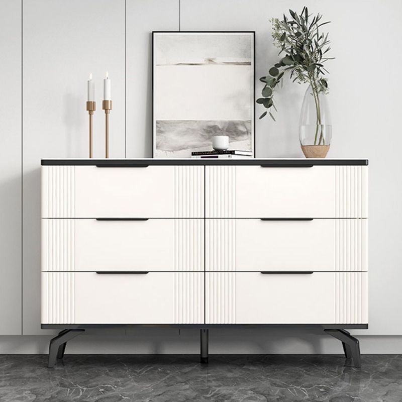 Commode de rangement en pierre de coffre de rangement contemporain de 11,7 pouces de largeur