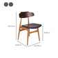 Silla lateral de estilo contemporáneo de madera silla de comedor abierta para el hogar para el hogar