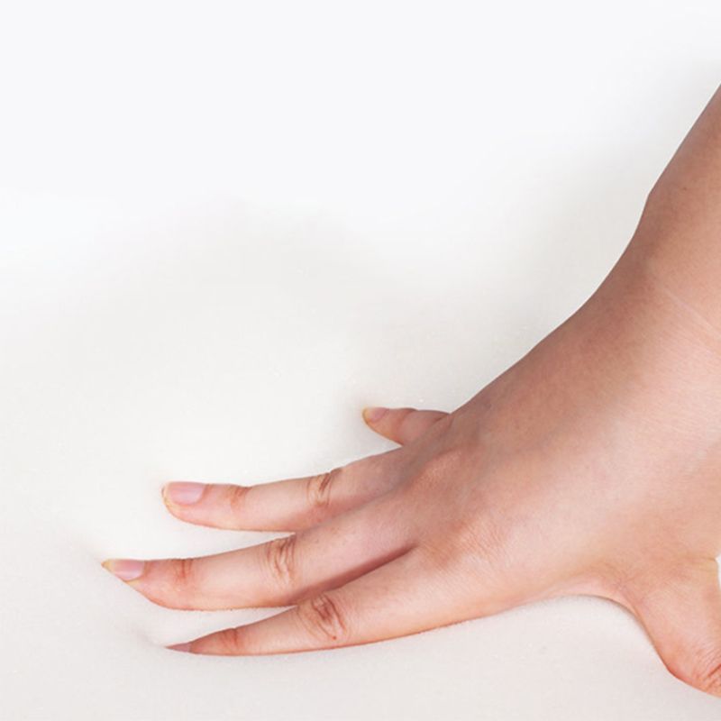 Contemporary 27.5" H White Wool Pillow Top Arm Sofa For Living Room