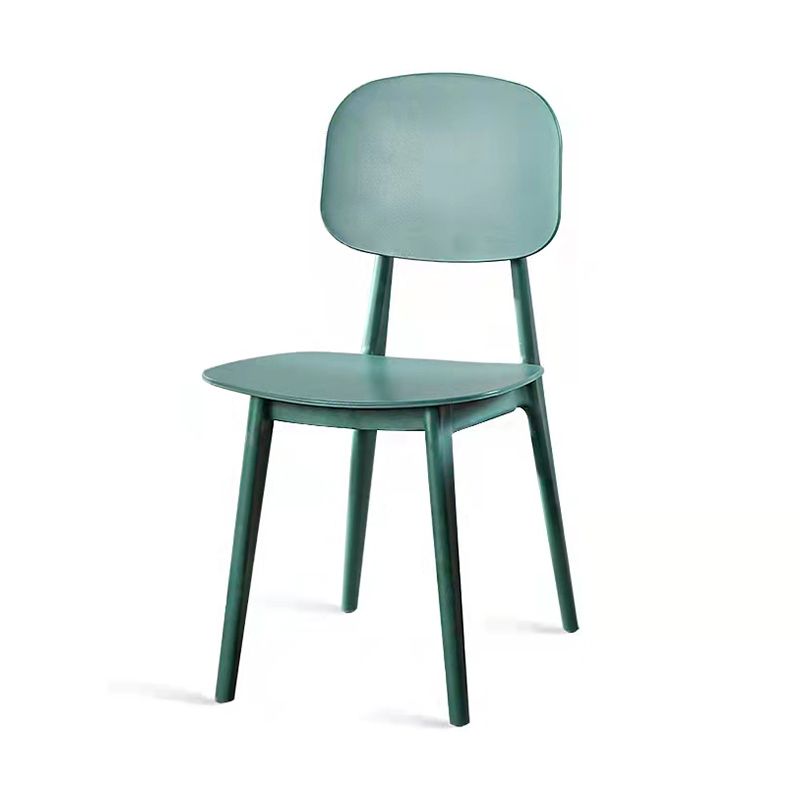 Nordic Plastic Open Back Dining Side Chair 32"H Dining Chair for Restaurant Clearhalo ' kitchen&dining_furn' 'Dining Chairs' 'Dining Tables & Seating' 'dining_chair' 'furn' 'furn_dining_chair' 'Furniture' 'furniture_dining_chair' 'Kitchen & Dining Furniture' 'kitchen' 1200x1200_2ee1706d-4218-4a8b-a725-2e2d282c5599