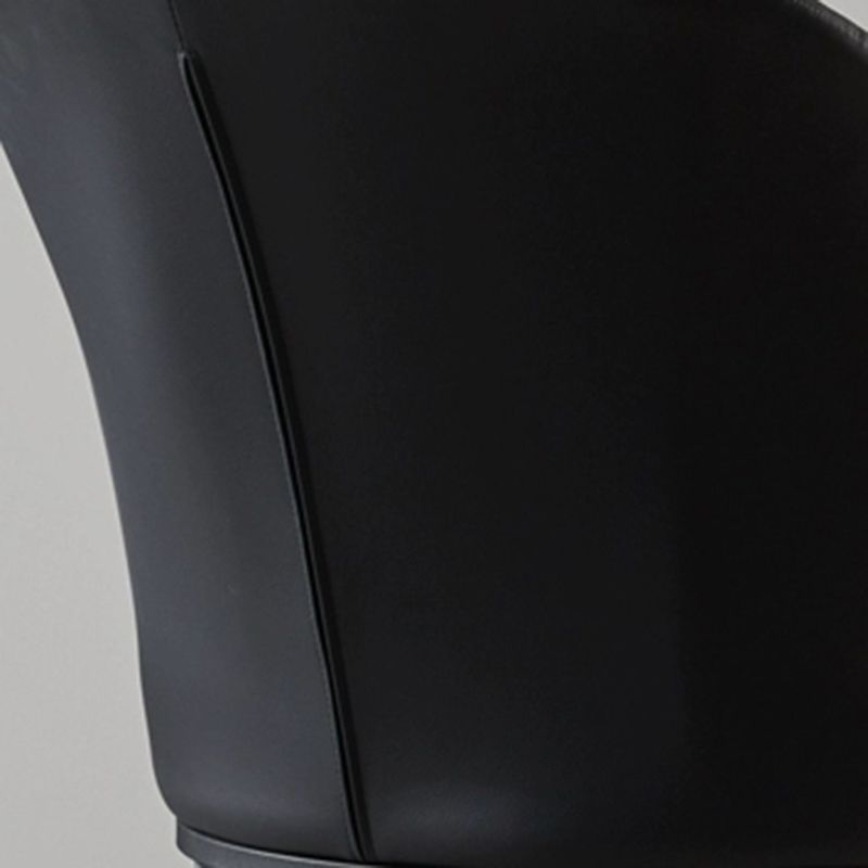 Glam Style Upholstered Armless Side Chair Metal 4 Black Finish Legs Solid Back Chairs Clearhalo ' kitchen&dining_furn' 'Dining Chairs' 'Dining Tables & Seating' 'dining_chair' 'furn' 'furn_dining_chair' 'Furniture' 'furniture_dining_chair' 'Kitchen & Dining Furniture' 'kitchen' 1200x1200_2ee2528a-9f2d-4dd5-8897-41c6948f82be