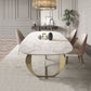 Rectangle Double Pedestal Furniture Luxury Style Stone Dining Room Collection Clearhalo 'Dining Tables & Seating' 'Dining Tables' 'dining_table' 'furn' 'furn_dining_table' 'Furniture' 'furniture_dining_table' 'Kitchen & Dining Furniture' 1200x1200_2ee39e0f-60d3-4d7d-9fec-62ea16934533