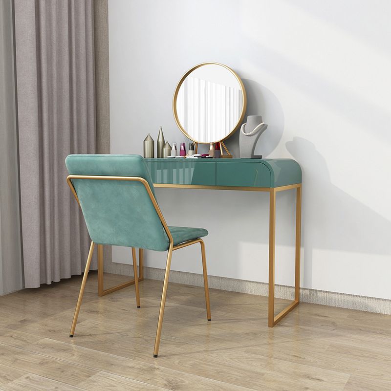 Tables de vanité Glam de 15,74 "larges de largeur de largeur avec 3 tiroirs de rangement