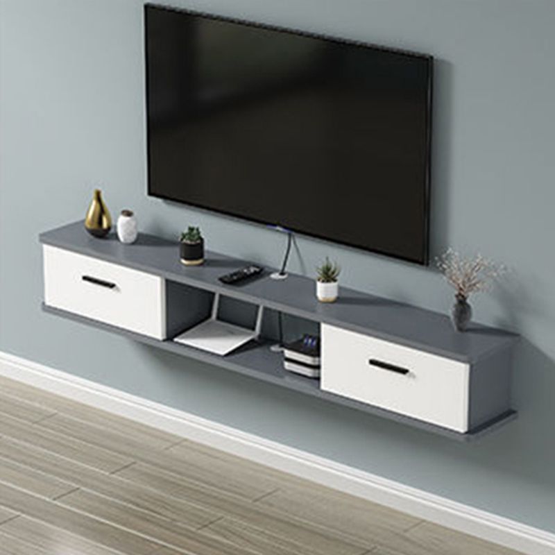 Contemporary Media Console Wooden TV Stand Console with Doors Clearhalo 'furn' 'furn_tv_stands_entertainment_centers' 'Furniture' 'Living Room Furniture' 'TV Stands & Entertainment Centers' 'TV Stands & Media Storage Furniture' 'tv_stands_entertainment_centers' 1200x1200_2ee46390-dcff-4699-b26f-1ac7b865a42c