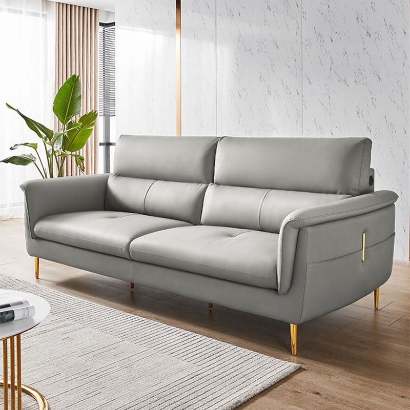 Divano con soggiorno contemporaneo in pelle vera in pelle vera e propria