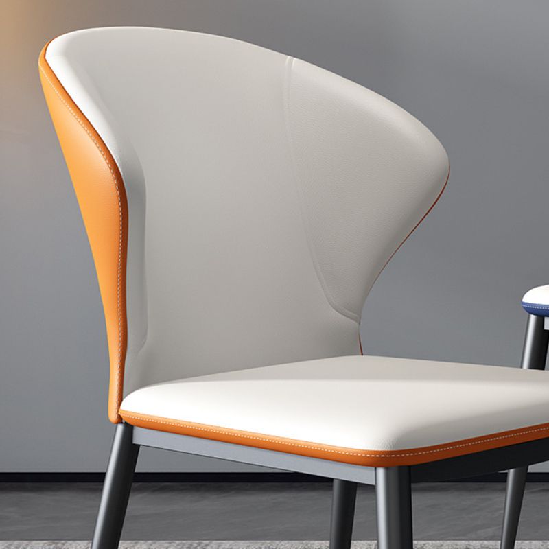 Modern Style Chairs Dining Armless Chairs for Kitchen with Metal Legs Clearhalo 'Dining Chairs' 'Dining Tables & Seating' 'dining_chair' 'furn' 'furn_dining_chair' 'Furniture' 'furniture_dining_chair' 'Kitchen & Dining Furniture' 1200x1200_2ee8cfe9-4fc4-49e4-b6e8-6577d90d7d4d